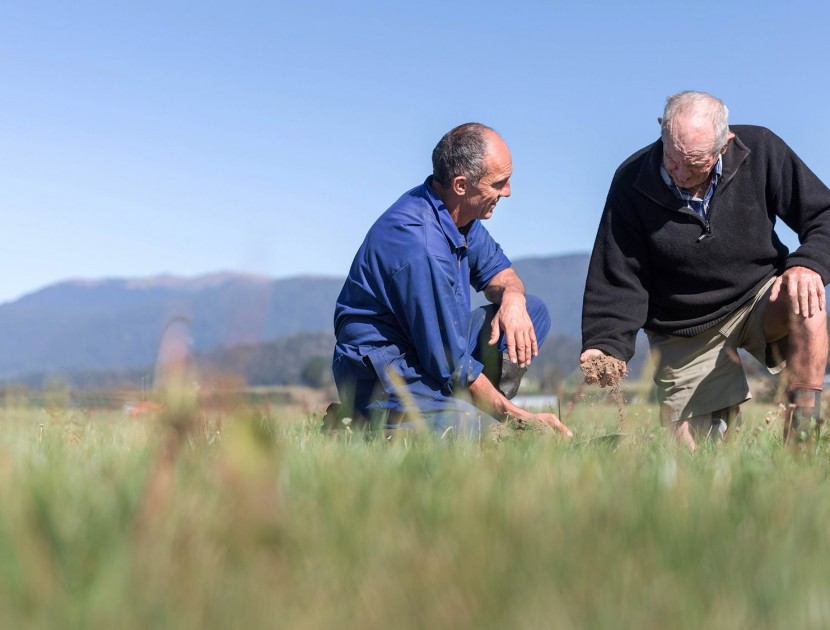 Westland milk products Dairy NZ our environment inspecting soil