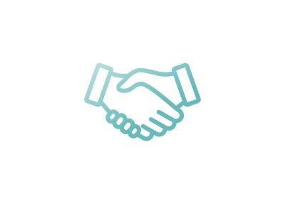 Icon with handshake smaller
